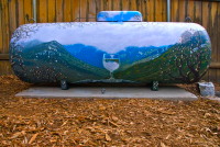 water and propane tank painting