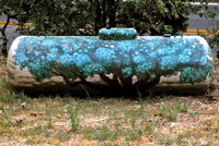 water and propane tank painting